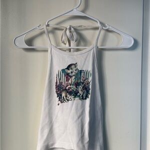 Brandy Melville White Cotton Top